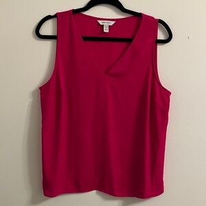Nine West Women's Bright Pink Shell Top